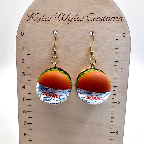 Sonic Burger Earrings - Mini Brands Earrings - Food Earrings - Hamburger Earring - Picture 9 of 11